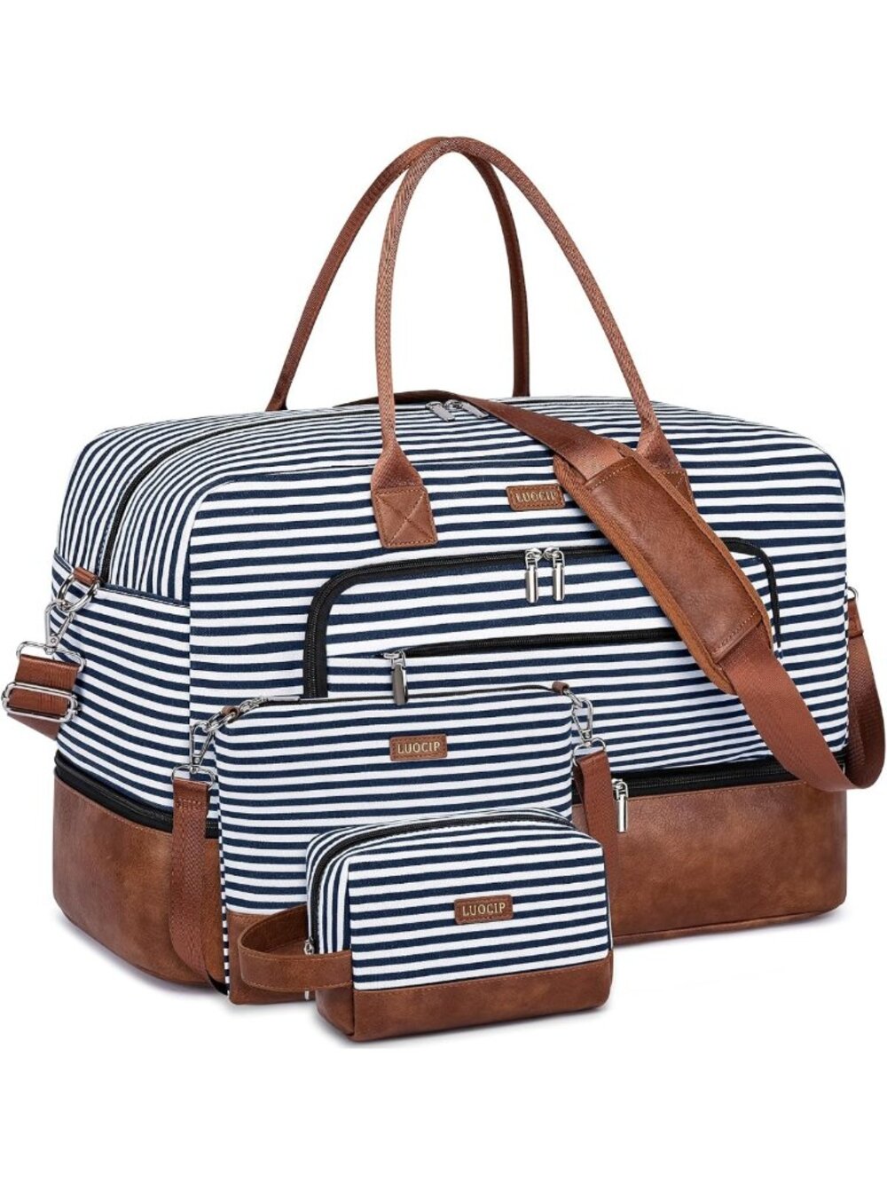 Spacious Women's Travel Weekender Duffle Bag with Shoe Compartment - Perfect - Picture 1 of 6